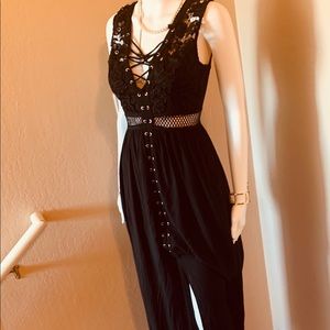 Women’s long black dress